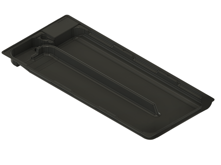 Water tray for hydroponic indoor system