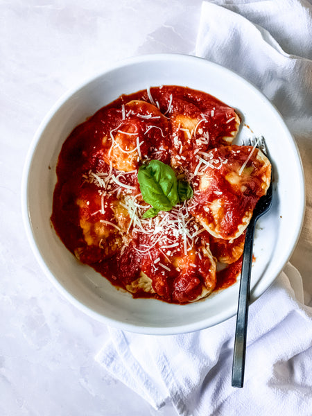 Date Night Heart Shaped Cheese Ravioli