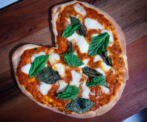 Heart Shaped Pizza for Valentine's Day