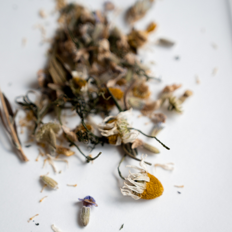 DIY Lavender and Chamomile Bath Sachets