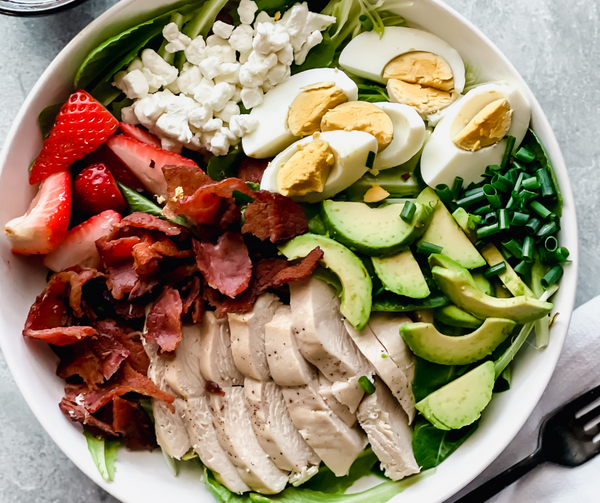 Delicious salad with varied ingredients