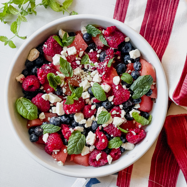 Red, White and Blue Summer Fruit Bowl Recipe