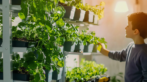Indoor Hydroponic Family Gardening