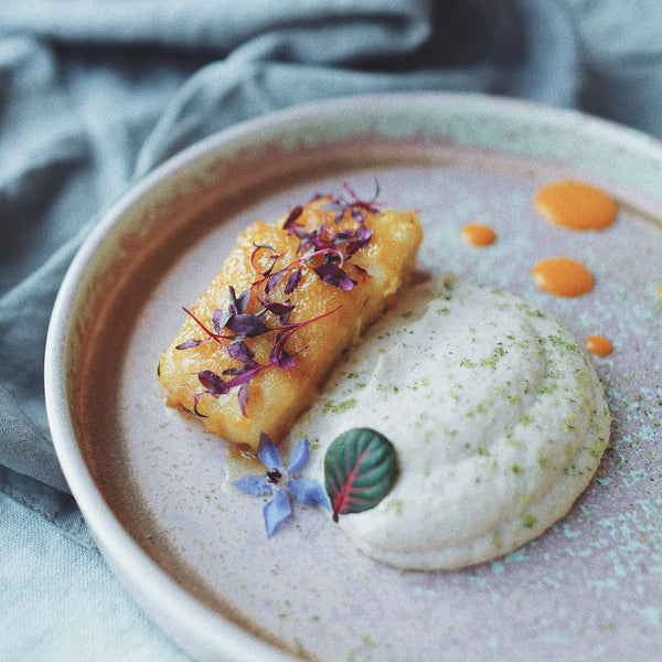 Elegantly plated gourmet dessert dish