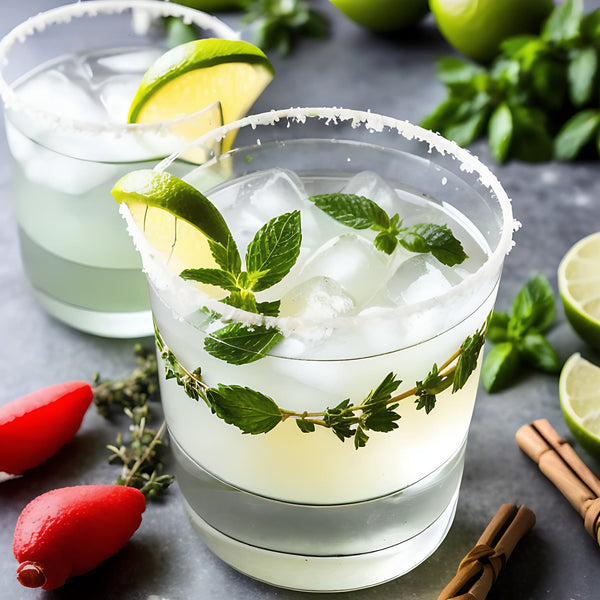Refreshing lime and mint drinks.