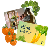 Rise Gardens egift card - give the gift of year round growing
